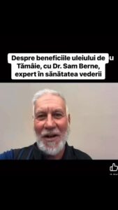 Dr. Sam Berne, optometrist holistic și expert în sănătatea vederii, cunoscut… Dr. Sam Berne, optometrist holistic și expert în sănătatea vederii, cunoscut…